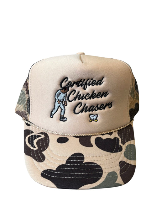 Classic Logo Trucker hat (Tan/Camo)