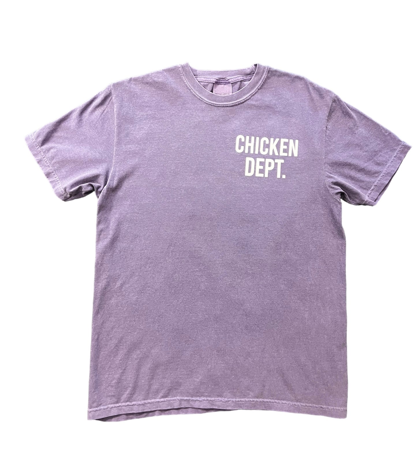 CHICKEN DEPT. Tee (Purple Frost)