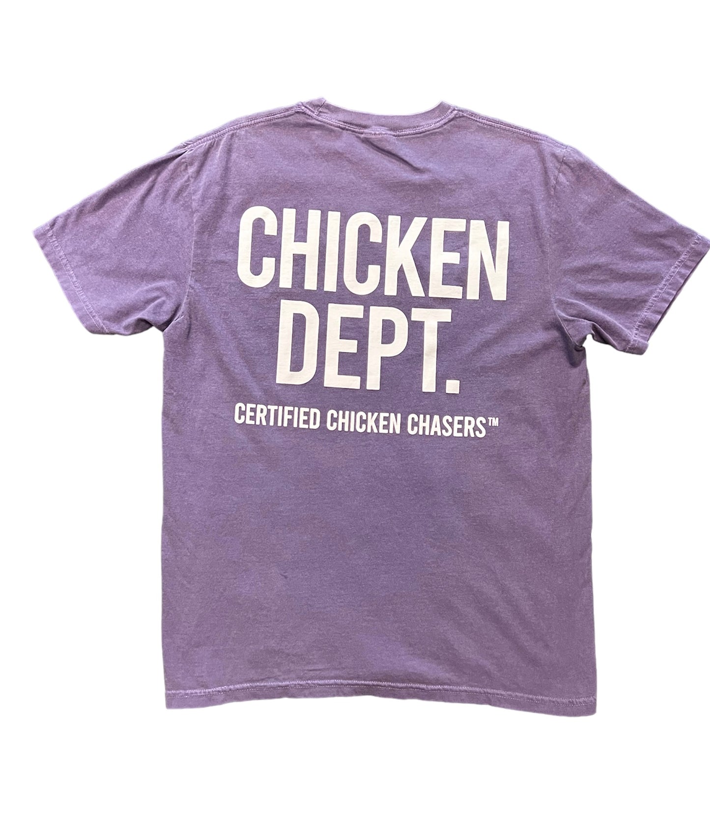 CHICKEN DEPT. Tee (Purple Frost)