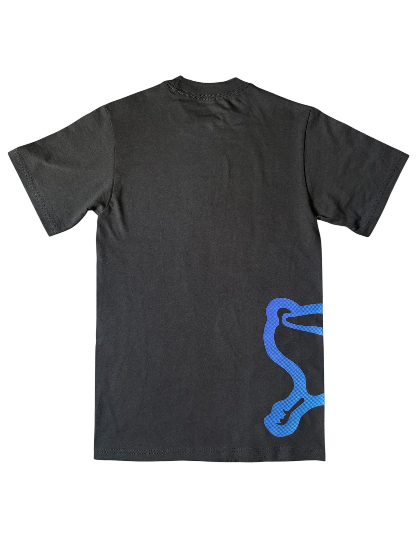 “Sprinting Chicken” T-Shirt (BLACK/AQUA)